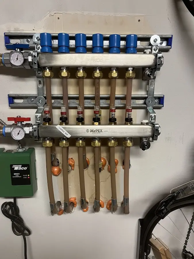 Plumber performing Gas Leak Detection at a residential property in Glenarden